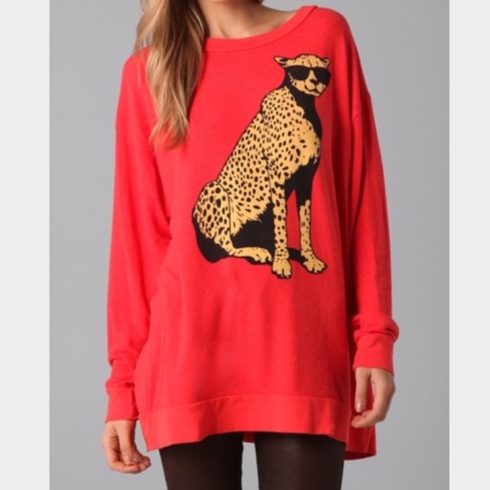 Wildfox Cheetah Sweatshirt